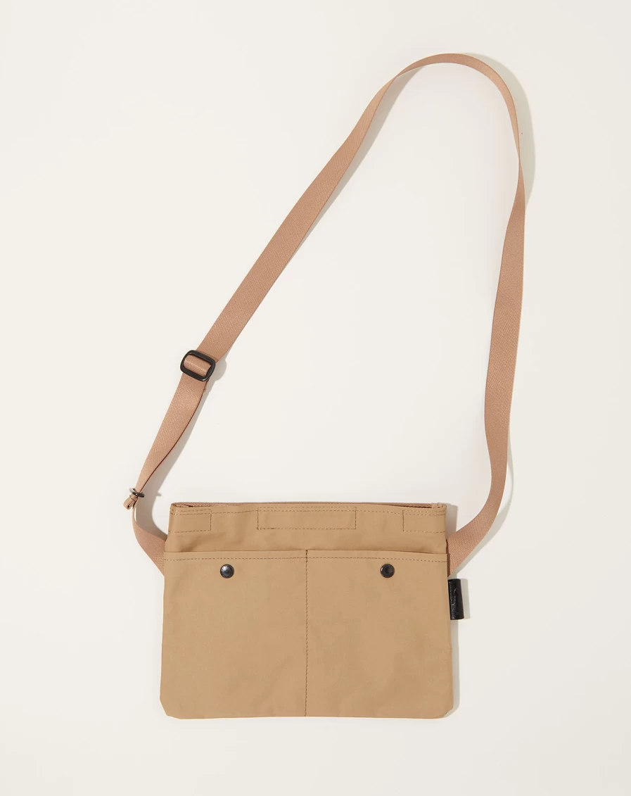 Amiacalva Beige Gabardine Sacoche Bag – Stylish & Lightweight Crossbody for Everyday Use
