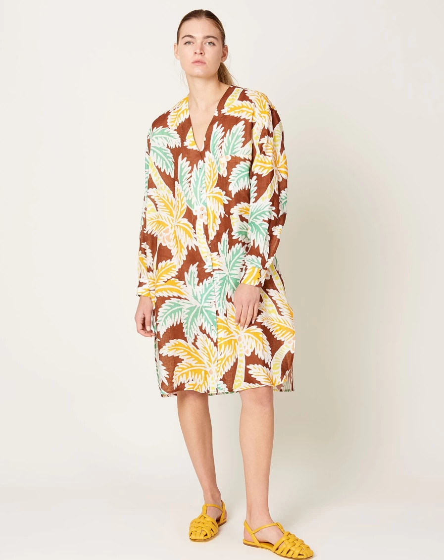 Rachel Comey Gita Brown Linen Dress | Fenix Style