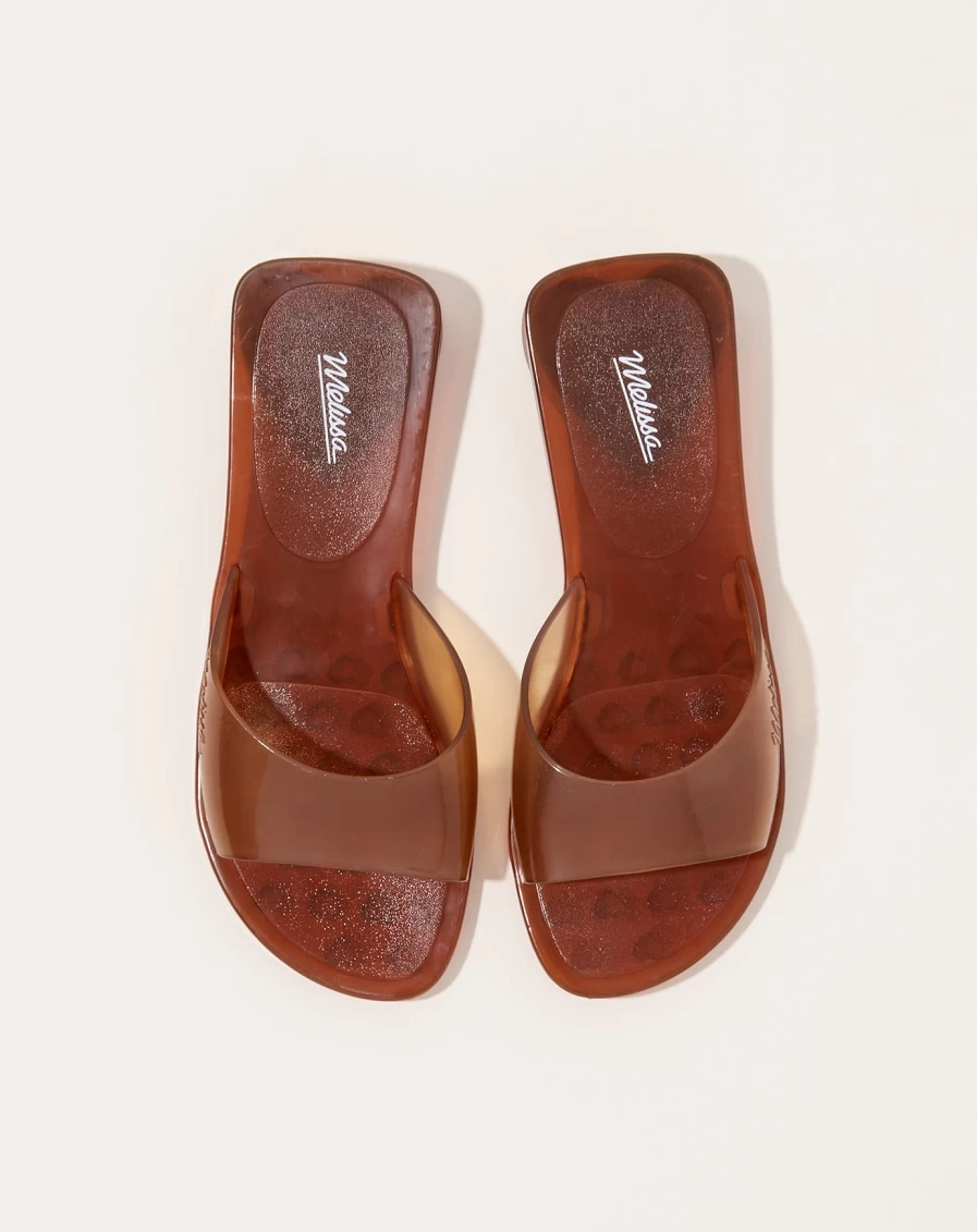 Melissa Jelly Kim Brown Sandals - The Real Original Design