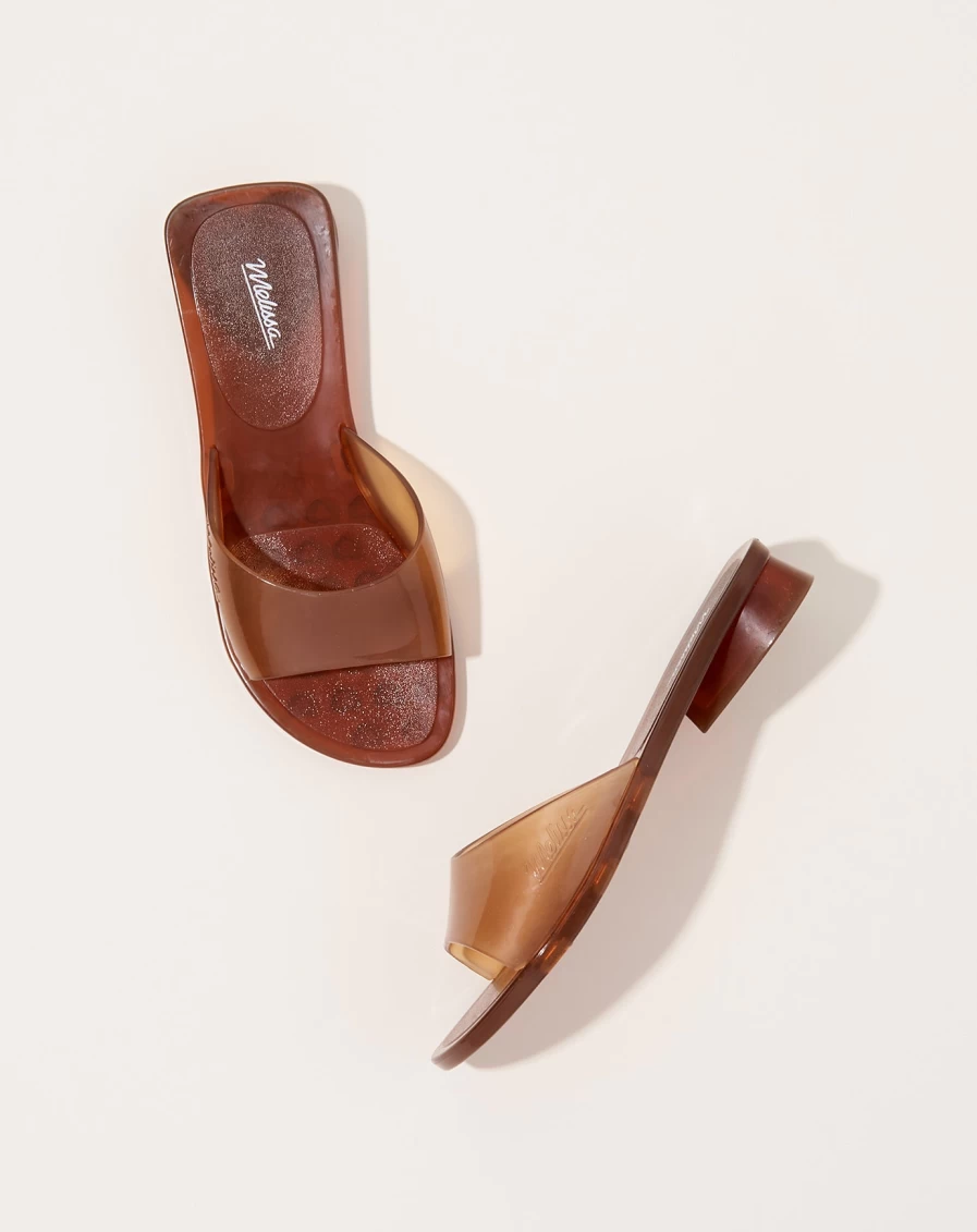 Melissa Jelly Kim Brown Sandals - The Real Original Design