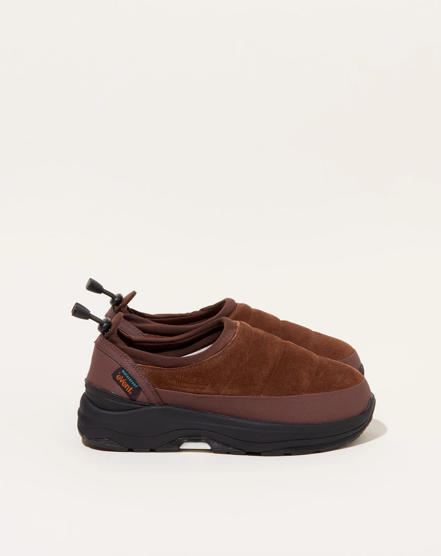 Suicoke Brown Suede Pepper-Sev Slip-On Shoes