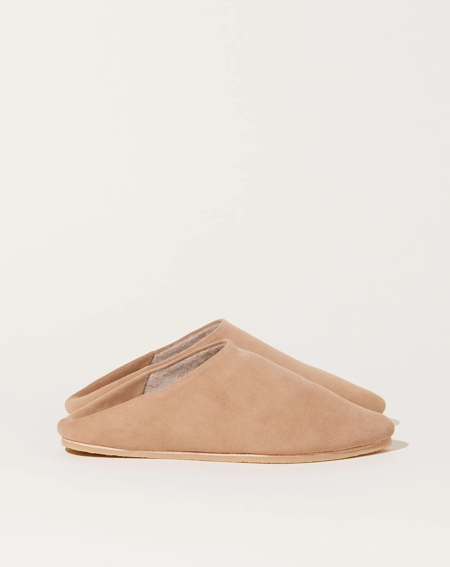 Lauren Manoogian Camel & Hessian Lined Fold Mule - Comfortable Slip-On Shoes