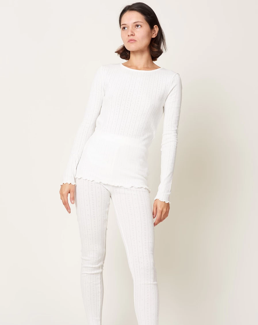 Skall Studio Edie Blouse in Off White - Women's Elegant Boho Top