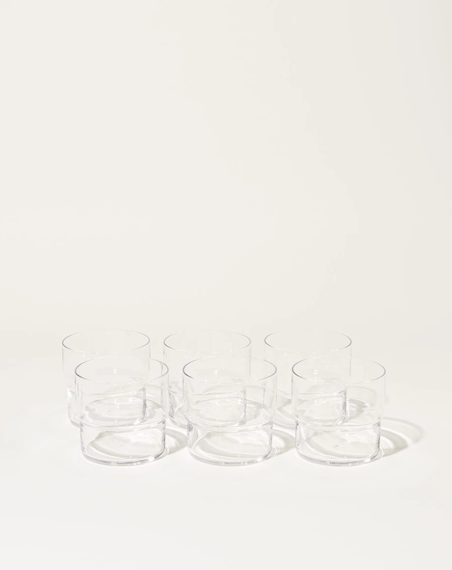Saikai 10.5oz Stackable Glass - Premium Stacking Drinking Glasses Set