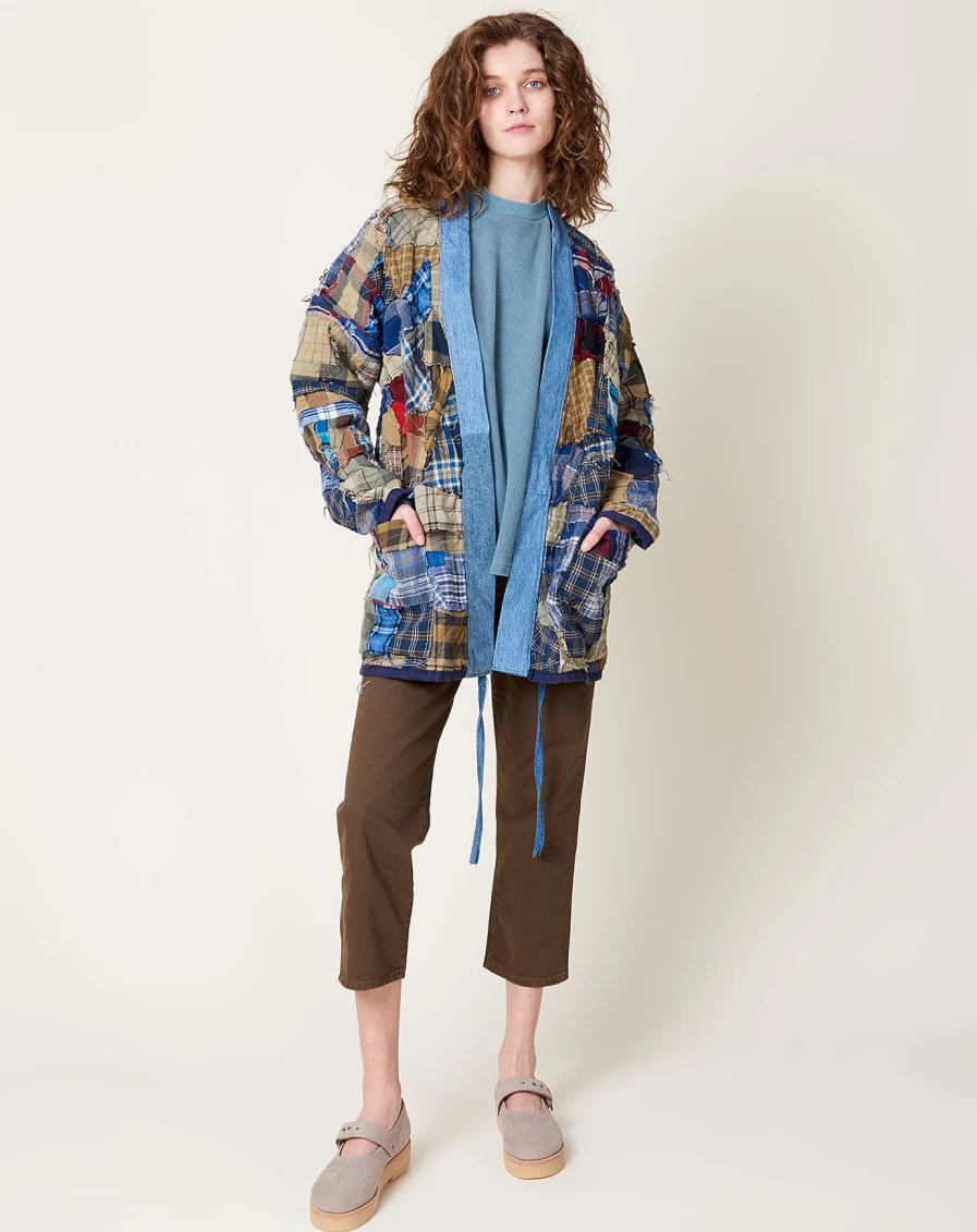 "Dr. Collectors Vintage Flannel Mojave Kimono – Retro Style Boho Outerwear"