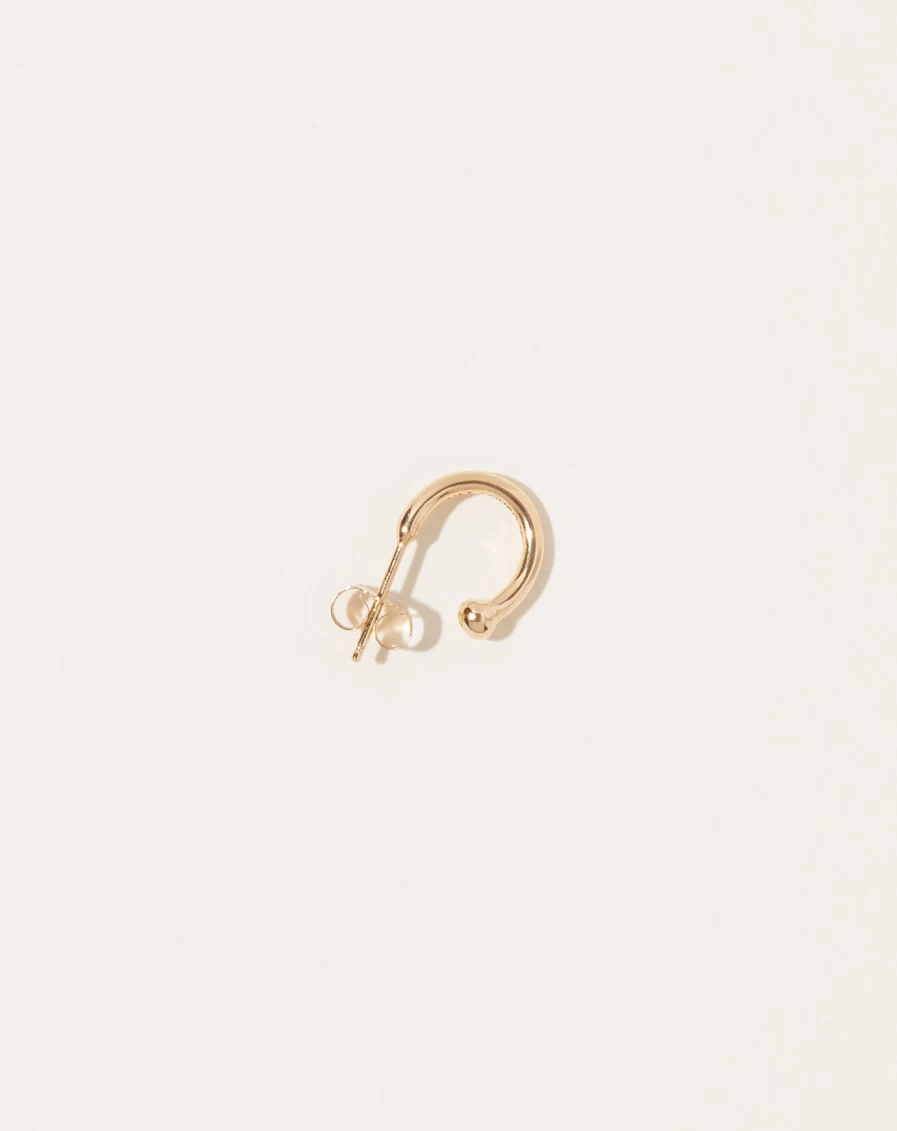 SCOSHA Gold Huggie Hoop Earrings - Minimalist 14K Gold Huggies for Women