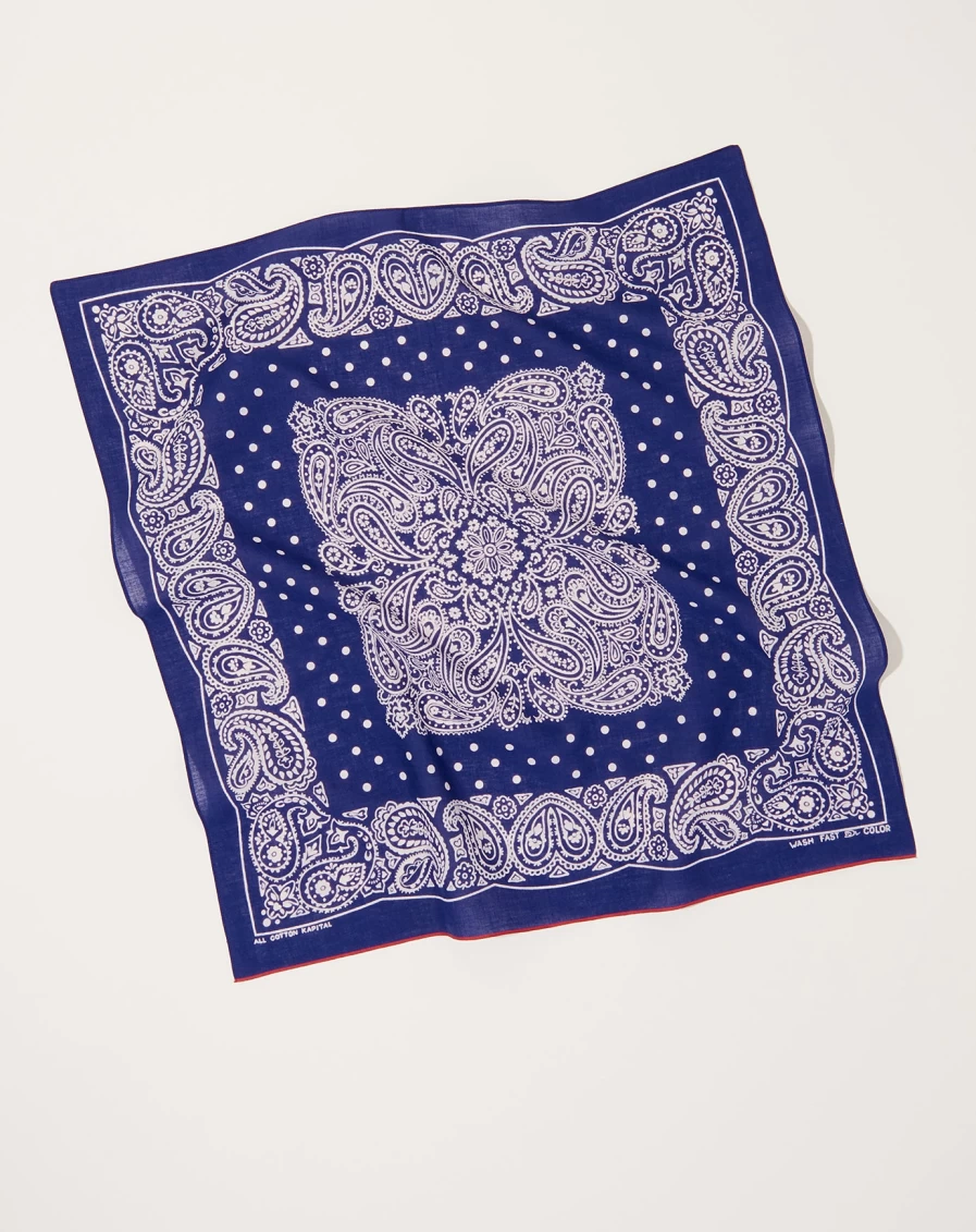 Kapital Purple Tuna Dance Bandana - Vintage Japanese Fashion Accessory