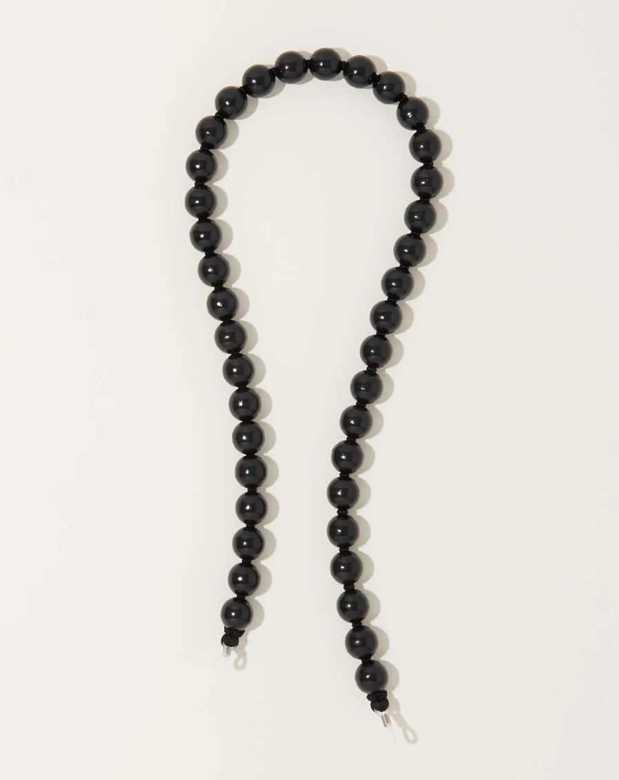 Ina Seifart Black Big Eyeglass Chain - Stylish Brillenkette for Glasses Accessories
