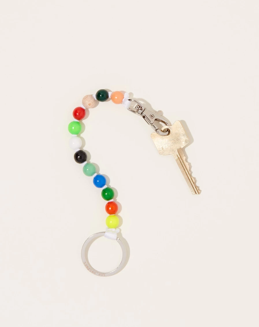 Ina Seifart Perlen Short Keyholder – Multi Mix Color Pearl Keychain Holder
