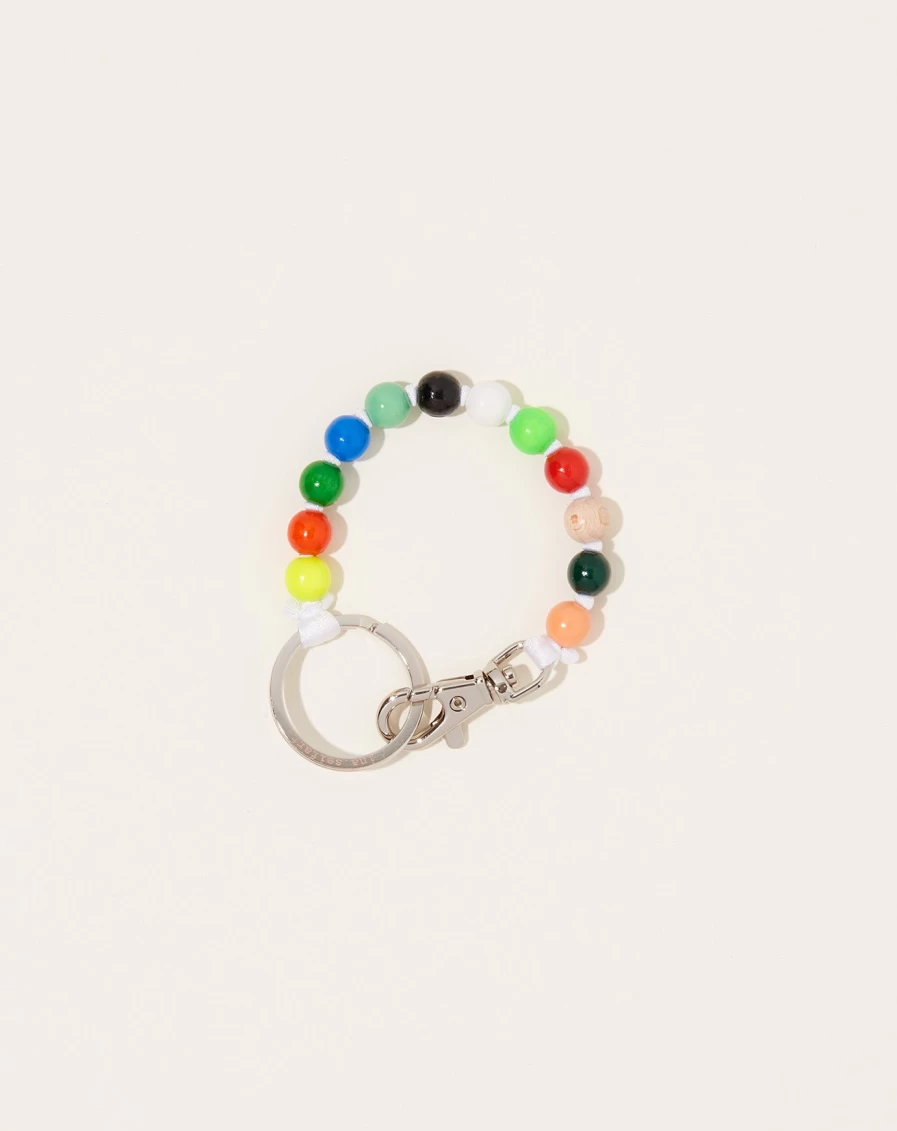 Ina Seifart Perlen Short Keyholder – Multi Mix Color Pearl Keychain Holder