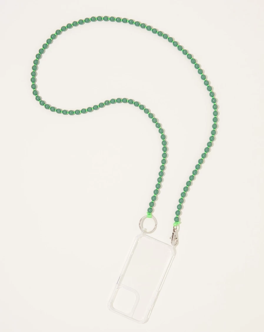 Ina Seifart iPhone Necklace Handykette - Salvia & Neon Green Phone Lanyard for Smartphones