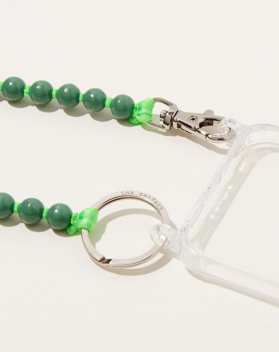 Ina Seifart iPhone Necklace Handykette - Salvia & Neon Green Phone Lanyard for Smartphones