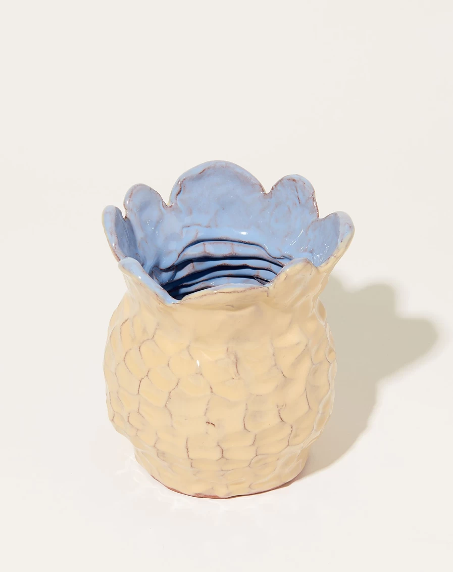 "Sean Gerstley Handcrafted Rawhide Bud Vase – Unique Decorative Home Accent"