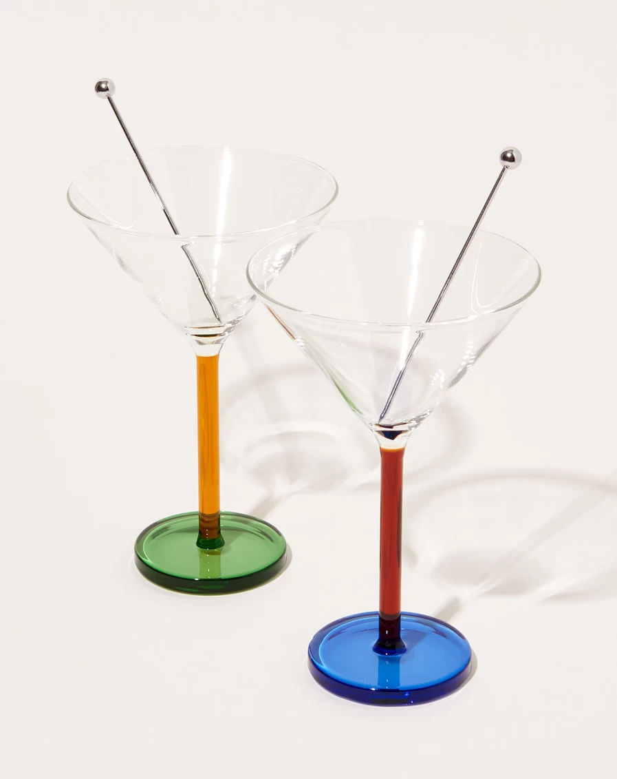 Sophie Lou Jacobsen Dizzy Piano Cocktail Set – Elegant Glassware for Drinks