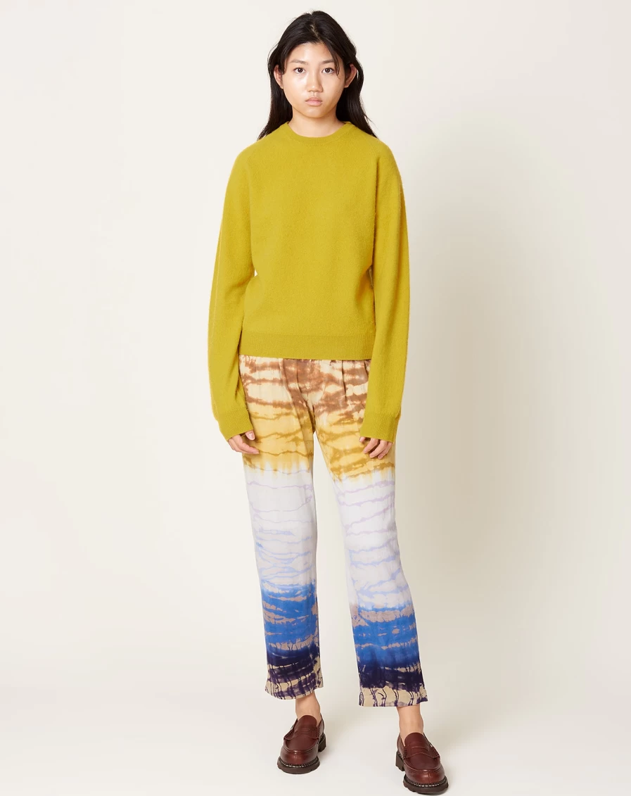 Raquel Allegra Brooke Pant - Rainbow Tie Dye Colorful Women's Trousers