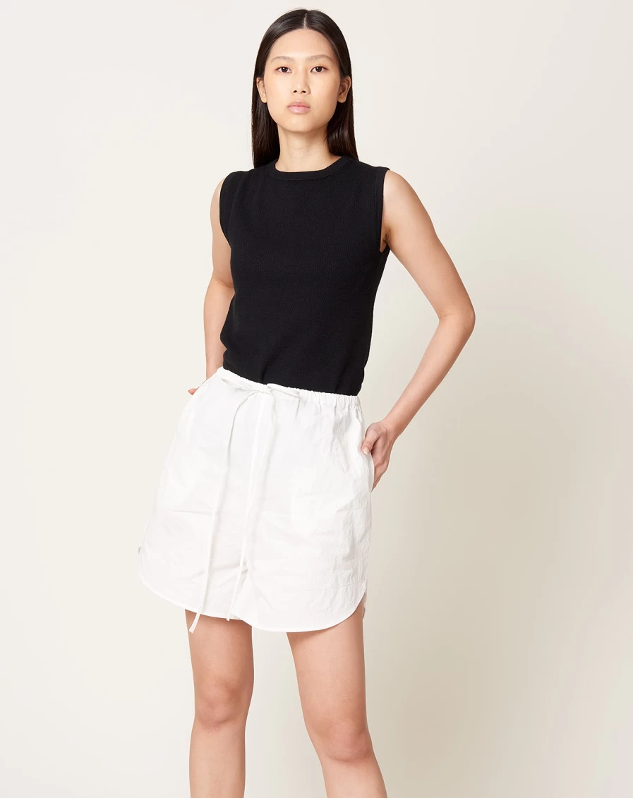 Lauren Manoogian White Wind Shorts – Lightweight Breezy Casual Shorts