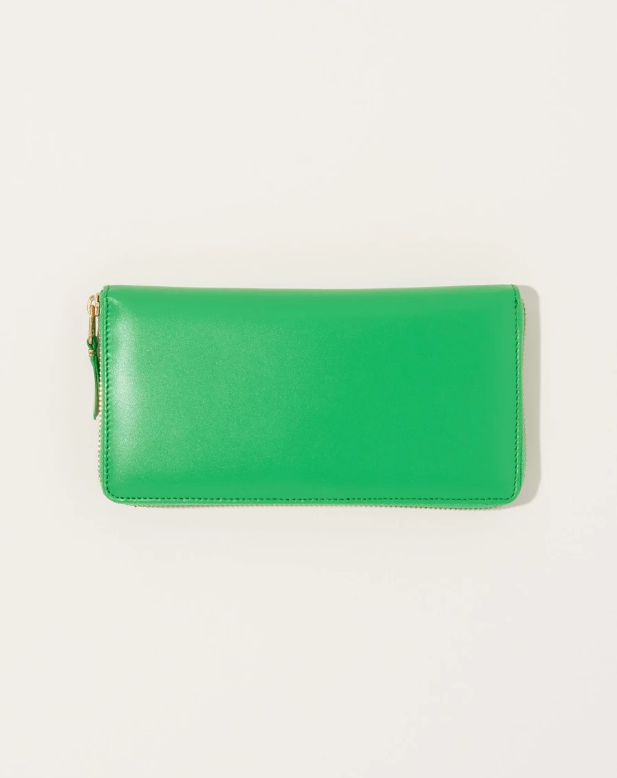 Comme des Garçons Green Classic Leather Line Wallet for Men & Women