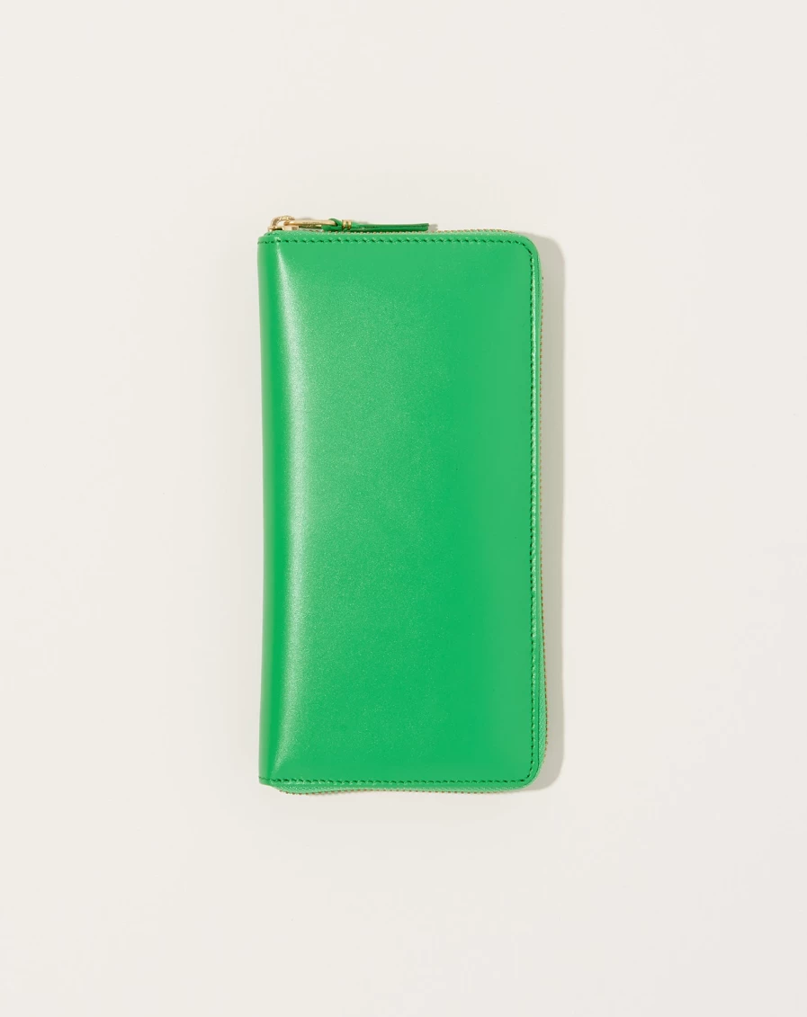 Comme des Garçons Green Classic Leather Line Wallet for Men & Women