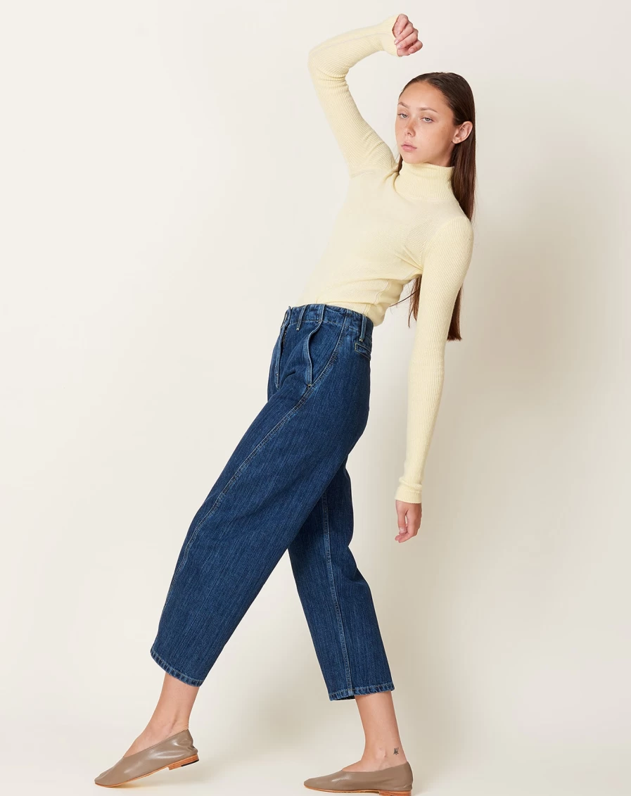 Studio Nicholson Akerman Indigo Washed Denim Jeans