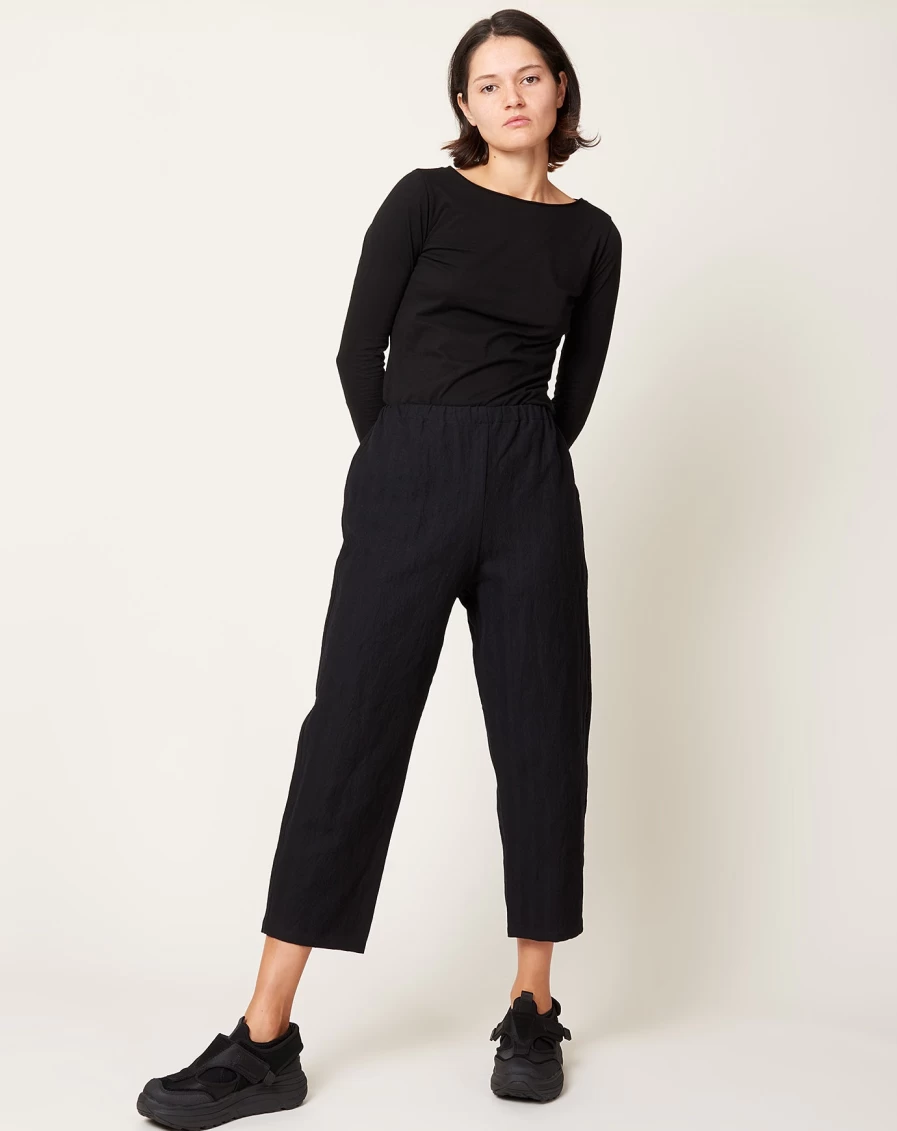"Apuntob Black Herringbone Tapered Trousers for Men - Slim Fit Dress Pants"