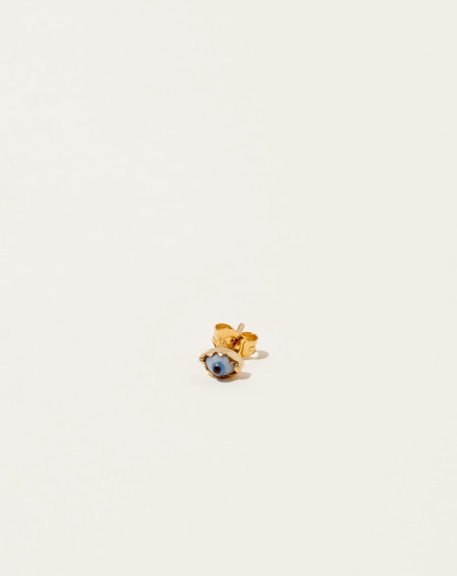 Grainne Morton Mismatched Eye Stud Earrings - Unique Single Stud Design
