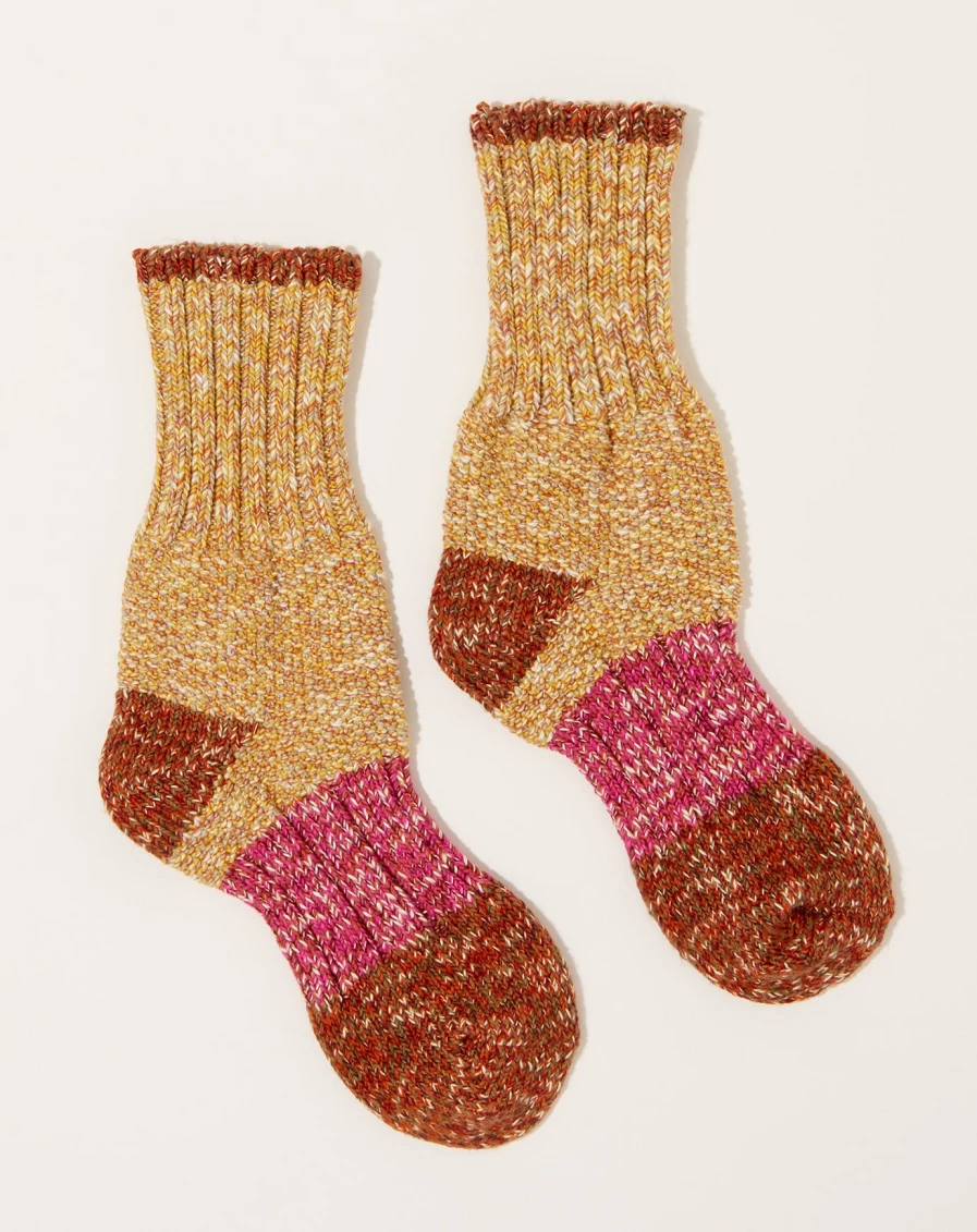 Kapital Yellow Slub Yarn Pop Socks - 56 Unique Designs